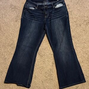 Maurices Dark Indigo Flare Jeans